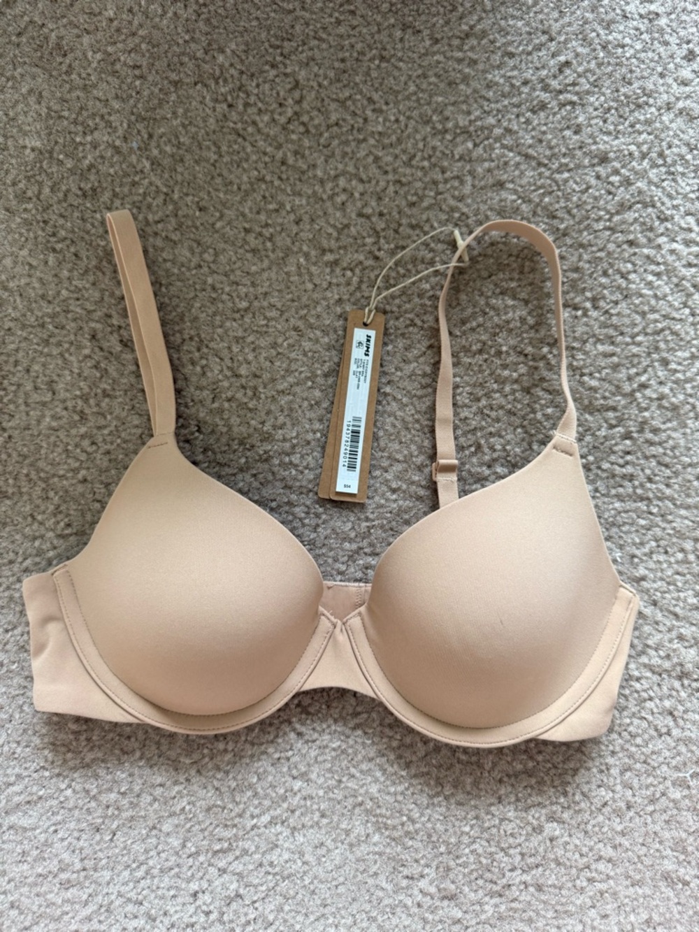 SKIMS Fits Everyone T-shirt Bra 32 B Nude Clay New With Tags